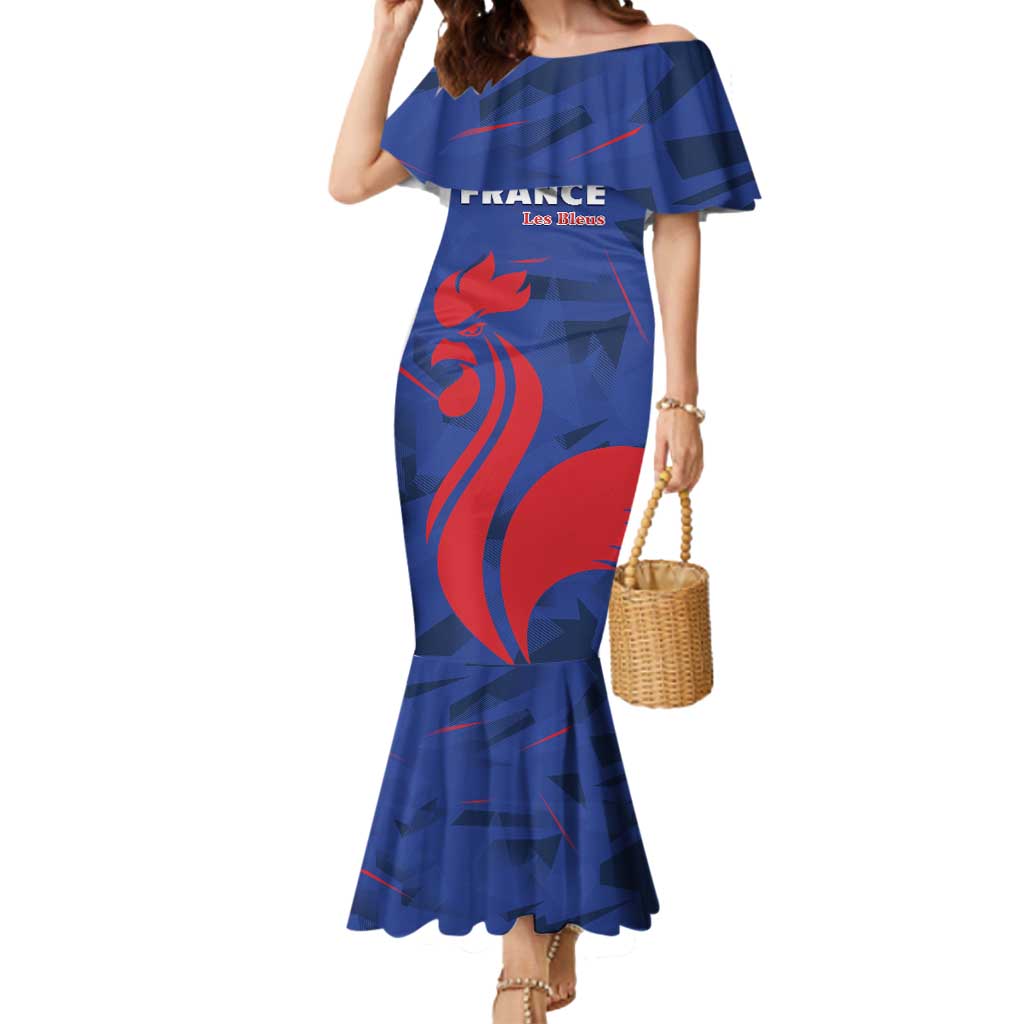 France 2024 Rugby Mermaid Dress Bravo Les Bleus - Wonder Print Shop