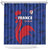 France 2024 Rugby Shower Curtain Bravo Les Bleus