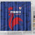 France 2024 Rugby Shower Curtain Bravo Les Bleus