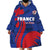 France 2024 Rugby Wearable Blanket Hoodie Bravo Les Bleus