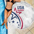 USA 2024 Rugby Beach Blanket Soar Like an Eagle White Version - Wonder Print Shop