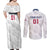 USA 2024 Rugby Couples Matching Off Shoulder Maxi Dress and Long Sleeve Button Shirt Soar Like an Eagle White Version - Wonder Print Shop