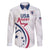 USA 2024 Rugby Family Matching Long Sleeve Bodycon Dress and Hawaiian Shirt Soar Like an Eagle White Version - Wonder Print Shop