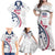 USA 2024 Rugby Family Matching Off Shoulder Maxi Dress and Hawaiian Shirt Soar Like an Eagle White Version - Wonder Print Shop