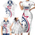 USA 2024 Rugby Family Matching Short Sleeve Bodycon Dress and Hawaiian Shirt Soar Like an Eagle White Version - Wonder Print Shop