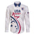 USA 2024 Rugby Family Matching Short Sleeve Bodycon Dress and Hawaiian Shirt Soar Like an Eagle White Version - Wonder Print Shop