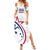 USA 2024 Rugby Family Matching Summer Maxi Dress and Hawaiian Shirt Soar Like an Eagle White Version - Wonder Print Shop