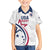 USA 2024 Rugby Family Matching Summer Maxi Dress and Hawaiian Shirt Soar Like an Eagle White Version - Wonder Print Shop