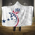 USA 2024 Rugby Hooded Blanket Soar Like an Eagle White Version