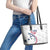 USA 2024 Rugby Leather Tote Bag Soar Like an Eagle White Version - Wonder Print Shop