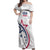 USA 2024 Rugby Off Shoulder Maxi Dress Soar Like an Eagle White Version - Wonder Print Shop