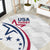 USA 2024 Rugby Round Carpet Soar Like an Eagle White Version