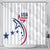 USA 2024 Rugby Shower Curtain Soar Like an Eagle White Version