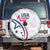 USA 2024 Rugby Spare Tire Cover Soar Like an Eagle White Version