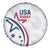 USA 2024 Rugby Spare Tire Cover Soar Like an Eagle White Version