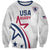 USA 2024 Rugby Sweatshirt Soar Like an Eagle White Version