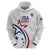 USA 2024 Rugby Zip Hoodie Soar Like an Eagle White Version