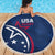 USA 2024 Rugby Beach Blanket Soar Like an Eagle Blue Version - Wonder Print Shop