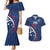 USA 2024 Rugby Couples Matching Mermaid Dress and Hawaiian Shirt Soar Like an Eagle Blue Version - Wonder Print Shop