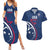 USA 2024 Rugby Couples Matching Summer Maxi Dress and Hawaiian Shirt Soar Like an Eagle Blue Version - Wonder Print Shop