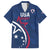 USA 2024 Rugby Family Matching Long Sleeve Bodycon Dress and Hawaiian Shirt Soar Like an Eagle Blue Version - Wonder Print Shop