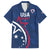 USA 2024 Rugby Family Matching Off The Shoulder Long Sleeve Dress and Hawaiian Shirt Soar Like an Eagle Blue Version - Wonder Print Shop