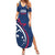 USA 2024 Rugby Family Matching Summer Maxi Dress and Hawaiian Shirt Soar Like an Eagle Blue Version - Wonder Print Shop