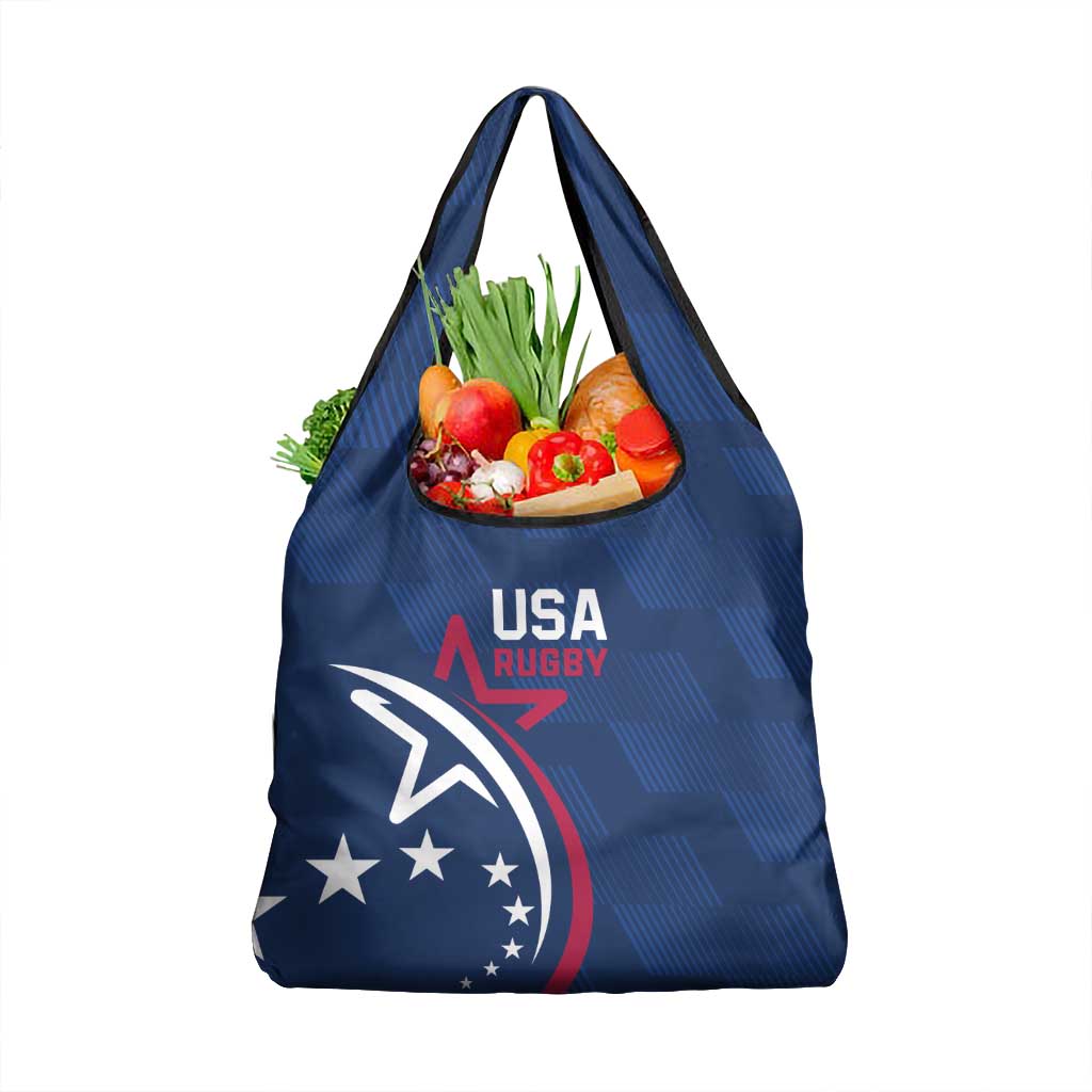 USA 2024 Rugby Grocery Bag Soar Like an Eagle Blue Version