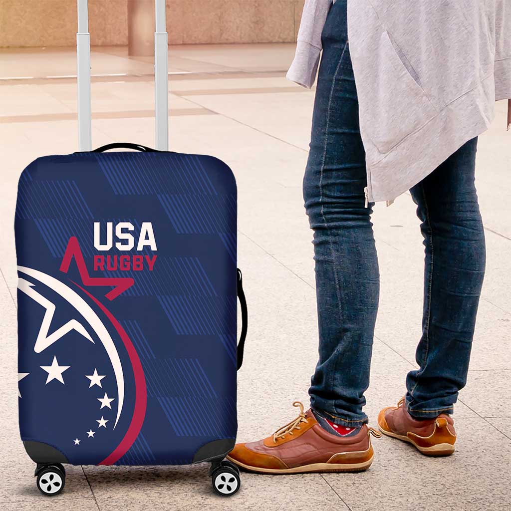 USA 2024 Rugby Luggage Cover Soar Like an Eagle Blue Version - Wonder Print Shop