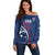 USA 2024 Rugby Off Shoulder Sweater Soar Like an Eagle Blue Version - Wonder Print Shop