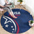 USA 2024 Rugby Round Carpet Soar Like an Eagle Blue Version