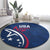 USA 2024 Rugby Round Carpet Soar Like an Eagle Blue Version