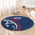 USA 2024 Rugby Round Carpet Soar Like an Eagle Blue Version