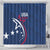 USA 2024 Rugby Shower Curtain Soar Like an Eagle Blue Version