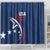 USA 2024 Rugby Shower Curtain Soar Like an Eagle Blue Version