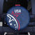 USA 2024 Rugby Spare Tire Cover Soar Like an Eagle Blue Version