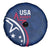 USA 2024 Rugby Spare Tire Cover Soar Like an Eagle Blue Version