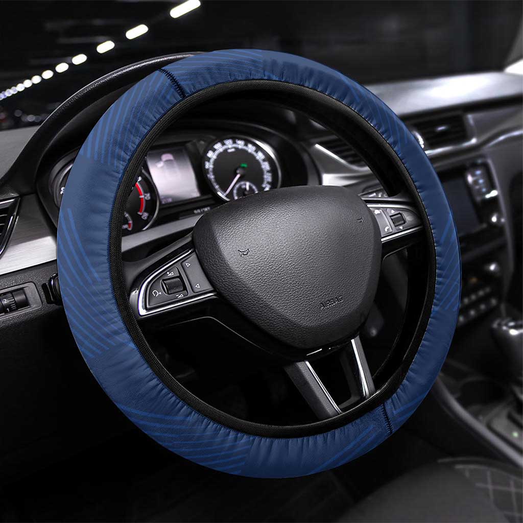 USA 2024 Rugby Steering Wheel Cover Soar Like an Eagle Blue Version