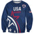 USA 2024 Rugby Sweatshirt Soar Like an Eagle Blue Version