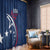 USA 2024 Rugby Window Curtain Soar Like an Eagle Blue Version