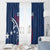 USA 2024 Rugby Window Curtain Soar Like an Eagle Blue Version