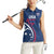 USA 2024 Rugby Women Sleeveless Polo Shirt Soar Like an Eagle Blue Version