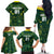 Australia 2024 Rugby Family Matching Off The Shoulder Long Sleeve Dress and Hawaiian Shirt Go Wallabies - Wonder Print Shop