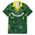 Australia 2024 Rugby Family Matching Off The Shoulder Long Sleeve Dress and Hawaiian Shirt Go Wallabies - Wonder Print Shop