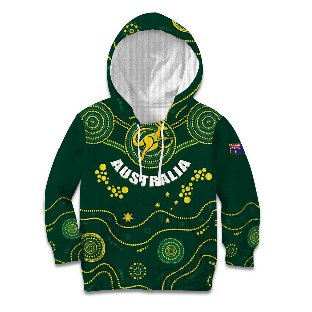 Australia 2024 Rugby Kid Hoodie Go Wallabies - Wonder Print Shop