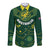 Australia 2024 Rugby Long Sleeve Button Shirt Go Wallabies - Wonder Print Shop