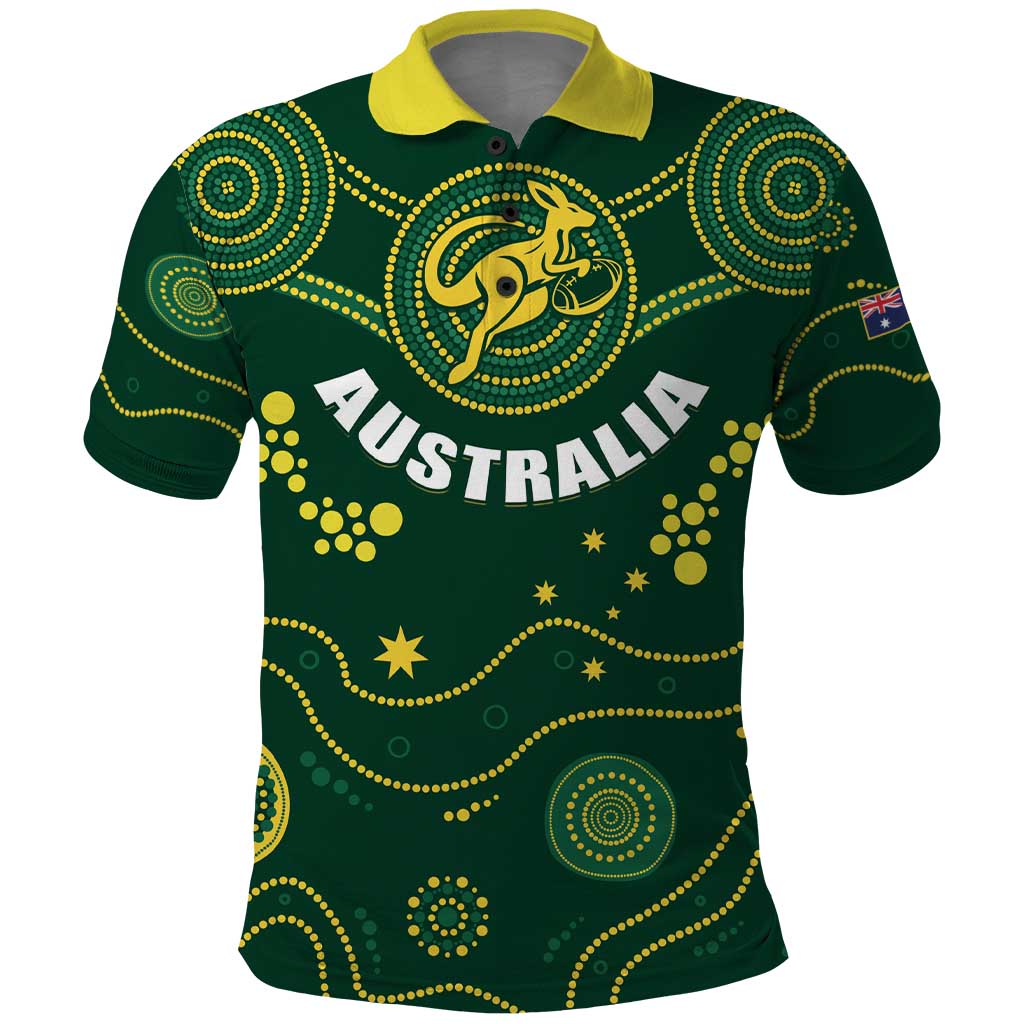 Australia 2024 Rugby Polo Shirt Go Wallabies - Wonder Print Shop