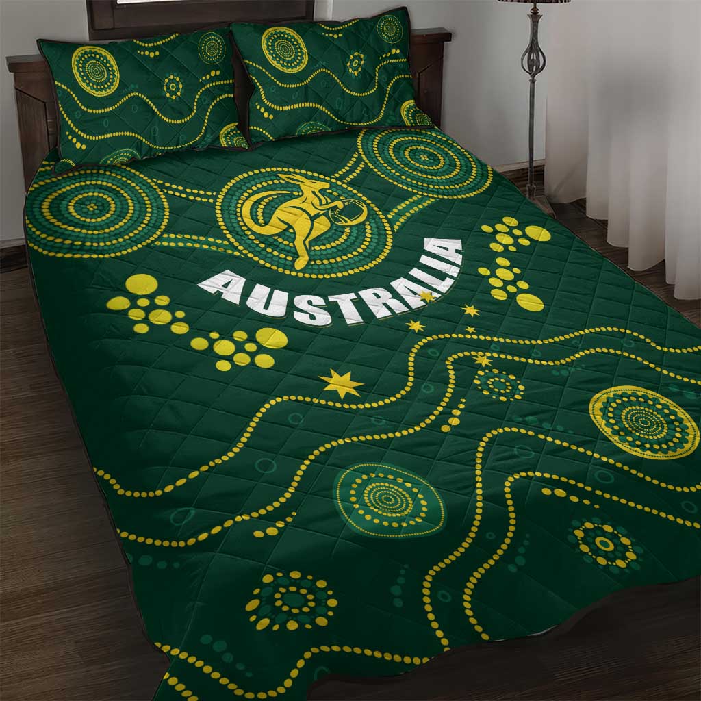 Australia 2024 Rugby Quilt Bed Set Go Wallabies