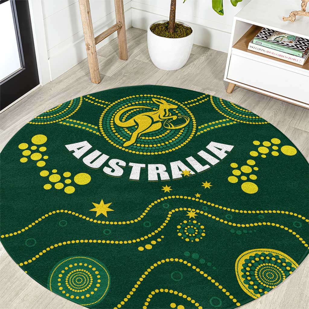 Australia 2024 Rugby Round Carpet Go Wallabies