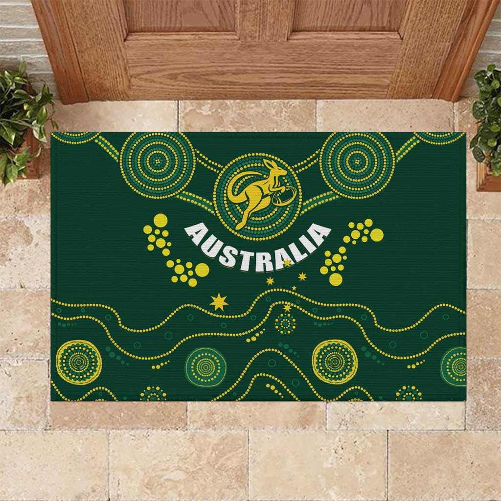 Australia 2024 Rugby Rubber Doormat Go Wallabies